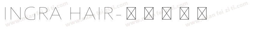 INGRA HAIR字体转换